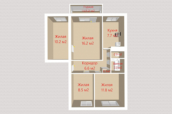 Продается 4х-комнатная квартира возле метро Каменная Горка по ул. Брикета д. 20.