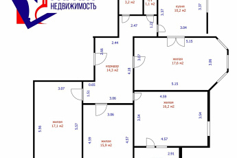 Продам просторную 4-комнатную квартиру вблизи лесопарковой зоны, ул. Артёма 47