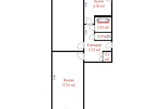 Продается просторная комната в 2х комнатной квартире по ул. Плеханова 30.