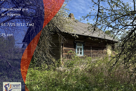 Дом в развитом, газифицированном аг.Корень, 53 км до Логойского тракта