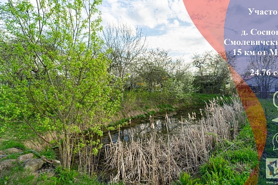Участок 25 соток в 15-ти минутах от Уручья, д.Сосновая