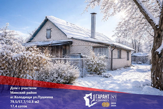 Участок 17 соток в центре п. Колодищи. 10 км от МКАД.