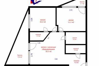 Стильная квартира в популярном районе Минска.